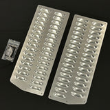 2-Row - USA - Bolt-On Hood Louver Panels Set - Complete Cooling Kit - w/SS Hardware