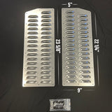 2-Row - USA - Bolt-On Hood Louver Panels Set - Complete Cooling Kit - w/SS Hardware
