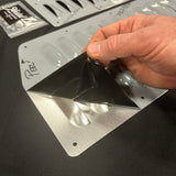 2-Row - USA - Bolt-On Hood Louver Panels Set - Complete Cooling Kit - w/SS Hardware