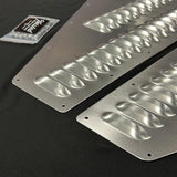 3-Row - USA - Bolt-On Hood Louver Panel Set - Complete Cooling Kit - w/SS Hardware