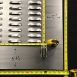 Louvered Trunk Lid Panel - 36" x 40" Steel Panel - DIY - Deck Lid Skin Louvers