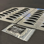 USA - Value 2 Row - Aluminum Hood Louver Panel Set - Bolt-On Cooling Kit - Universal DIY Vents