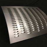 Louvered Hot Rod Trunk Lid Skin With Tapered Pattern Across Bottom - Traditional Hot Rod Louvers