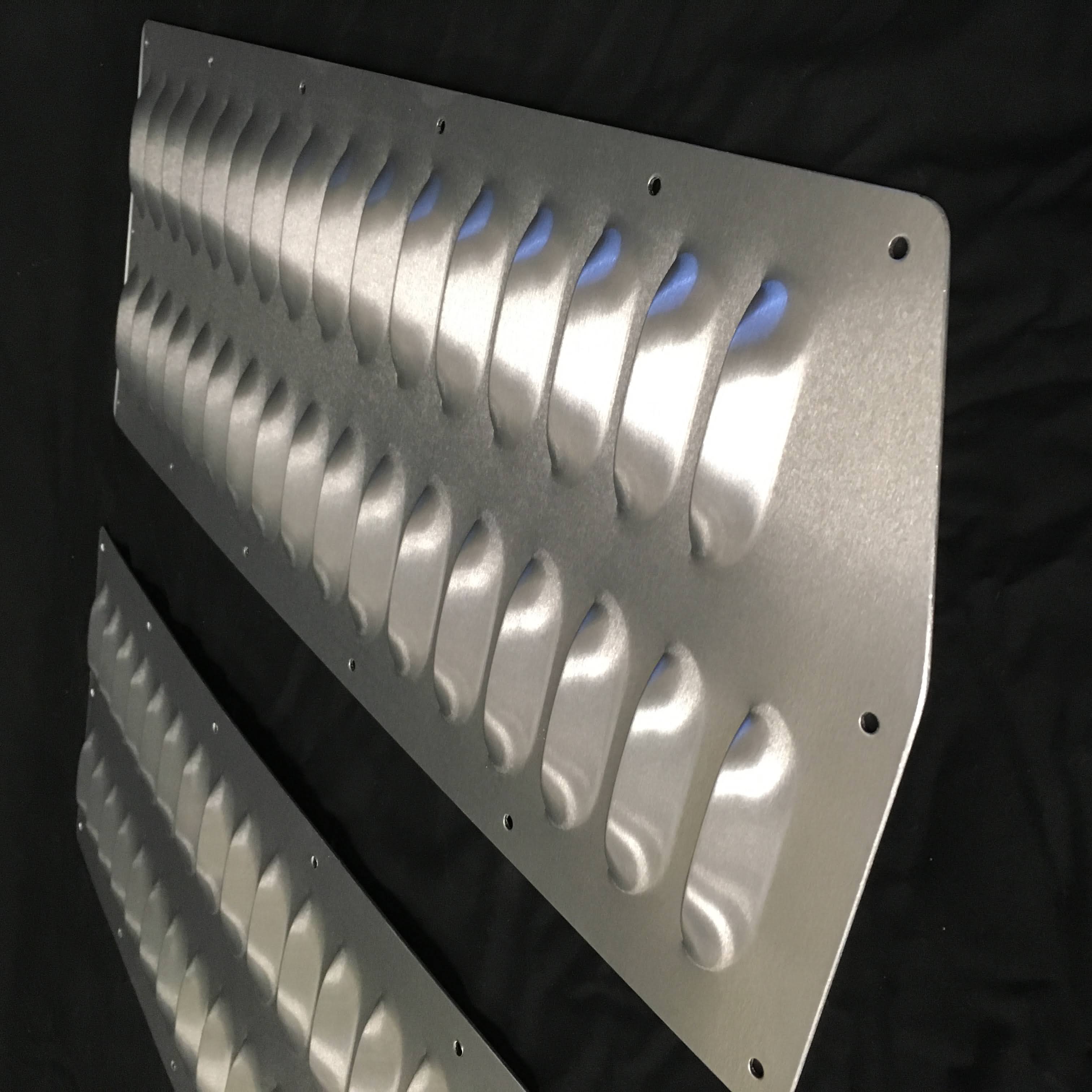 USA Aluminum Hood Louver Panel Set Universal DIY Vents