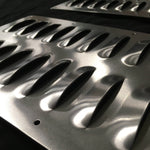Close Up Aluminum Louver Panel Kit .063 3003 Raw Aluminum Cooling Vents